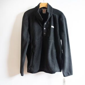 Avalanche Plush Fleece Snap Neck Pullover Sweatshirt